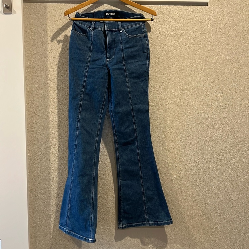 Express blue Jean flares